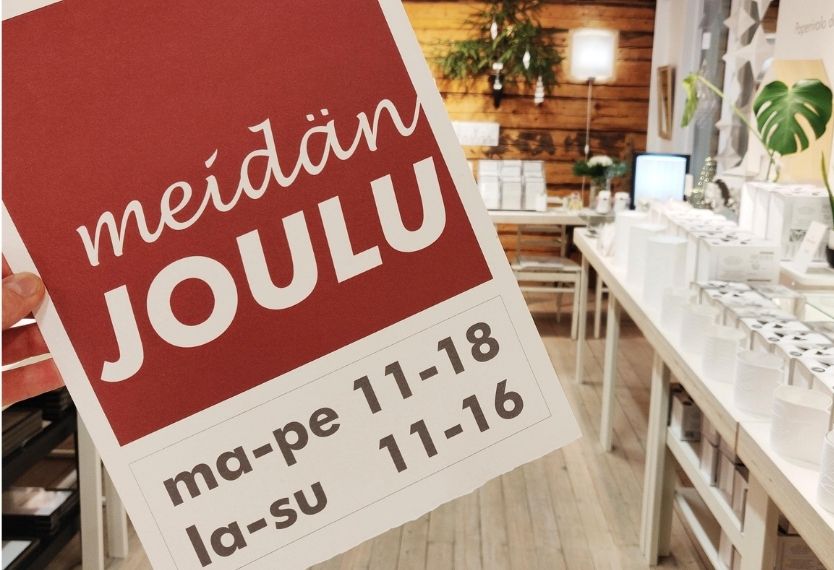 Meidän joulu on Paperivalo shopissa.