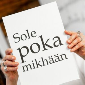 Juliste A4, sole poka mikhään
